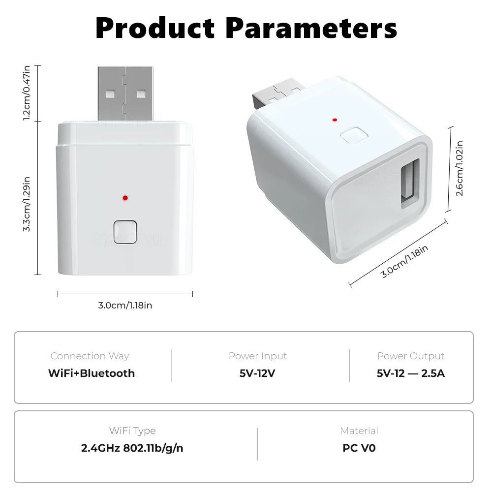 Tuya Smart WiFi/Zigbee Micro 1 2 3 USB Adaptor Switch 5V Mini USB Power Adaptor Smart Life Control Via Alexa Google Yandex alice