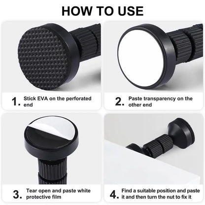 4 Pcs Furniture Fall Preventer Bed Frame Support Headboard Stabilizer Adjustable Sofa Stoppers Plastic Wall for Spacer NEW