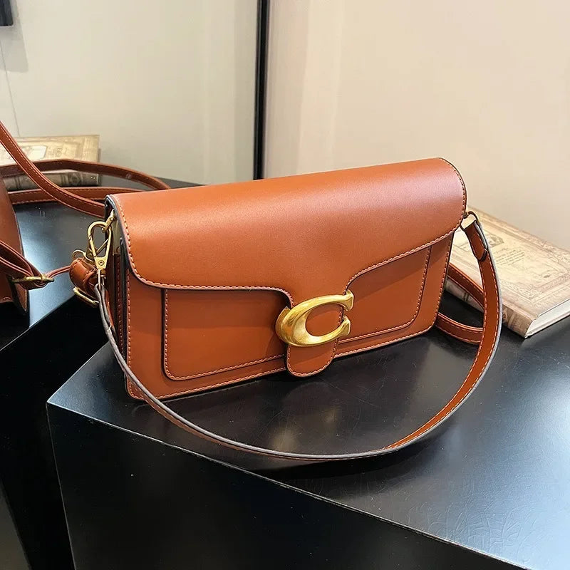 2026 New Niche Solid Color Small Square Bag Premium Texture Simple Versatile Multi-compartment Shoulder Crossbody Bag Fashion