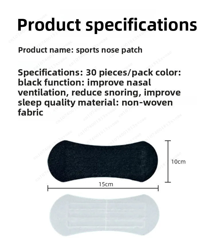 Sports Anti Snoring Nose Strips for Breathing Physical Expansion BreathableEnhanced  Nasal Patch Better Sleep Nasal Strips