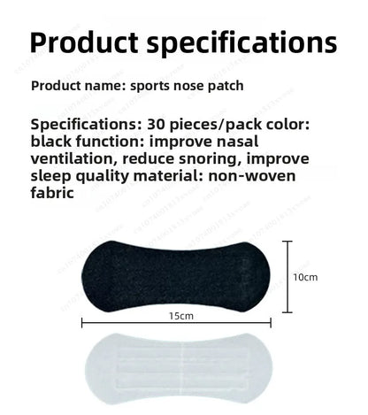 Sports Anti Snoring Nose Strips for Breathing Physical Expansion BreathableEnhanced  Nasal Patch Better Sleep Nasal Strips