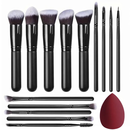 Professional 3/14/16Pcs Makeup Brushes Set Soft Fluffy Eye Shadow Foundation Concealer Blending Blush Brushes Women Beauty Tools