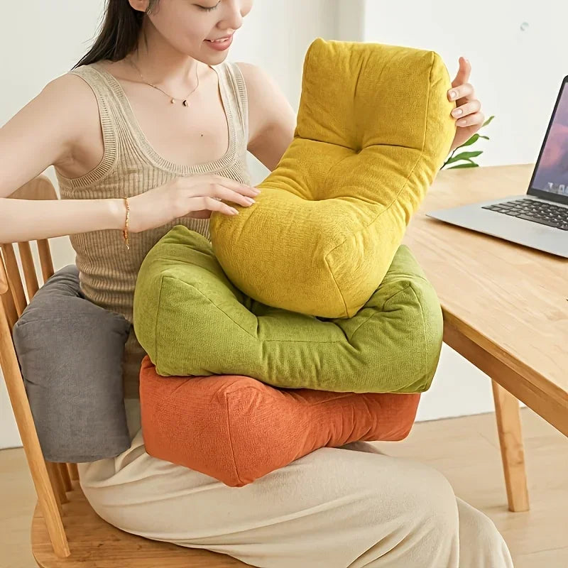 Waist Support Pillow, Cushion, Waist Protection Nap Pillow Chenille Weave Is Very Suitable for Office Chairs and Home Decoration