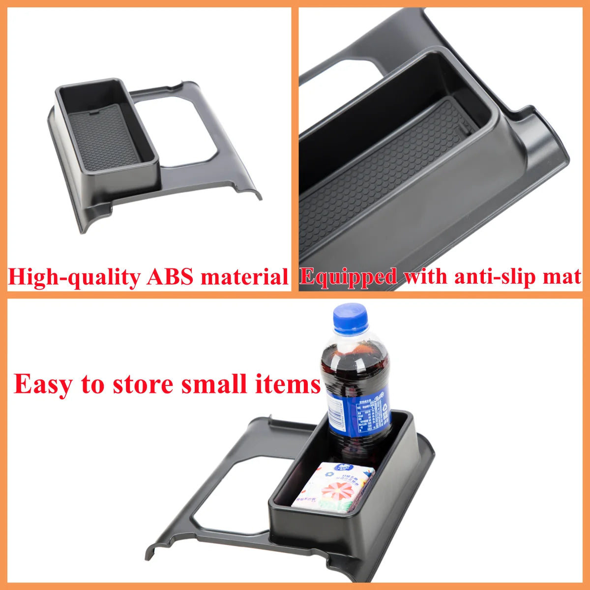 Car Gear Shift Storage Box Organizer Tray Cup Holder for Suzuki Jimny 5-door XL JC74 2024 2025 2026 AT Model Interior Accessory