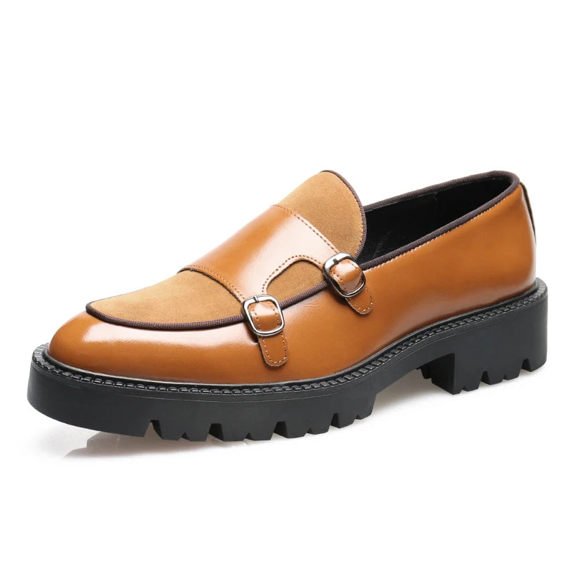 DIMANYU Men's Loafers Pointed Toe 2026 New Autumn British Style Slip-On Casual Thick-Soled Large Size Moccasins