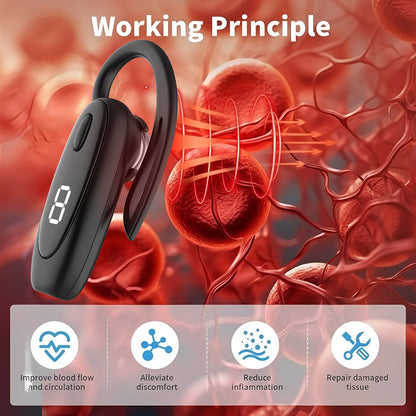 650nm Laser Therapy Earplug for Tinnitus & Otitis Media Deafness Treatment Ear-hanging Style Earplug for Health Care