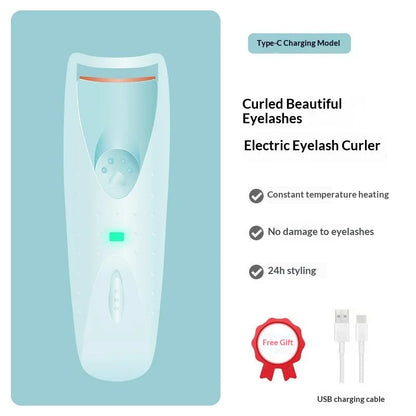 Electric Heated Eyelash Curler Women Long Lasting Automatic Eye Lash Perm Tool Makeup Accessory Heated Clip