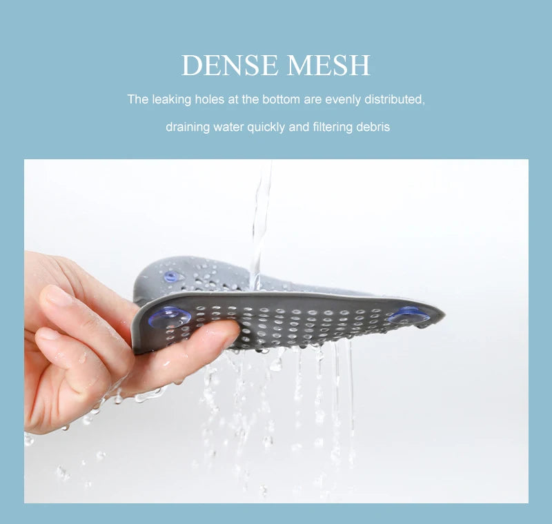 Silicone Sink Strainer, Shower Drain Plug Hair Catcher, Bathtub Kitchen Sink Filter Screen Bathroom Accessories