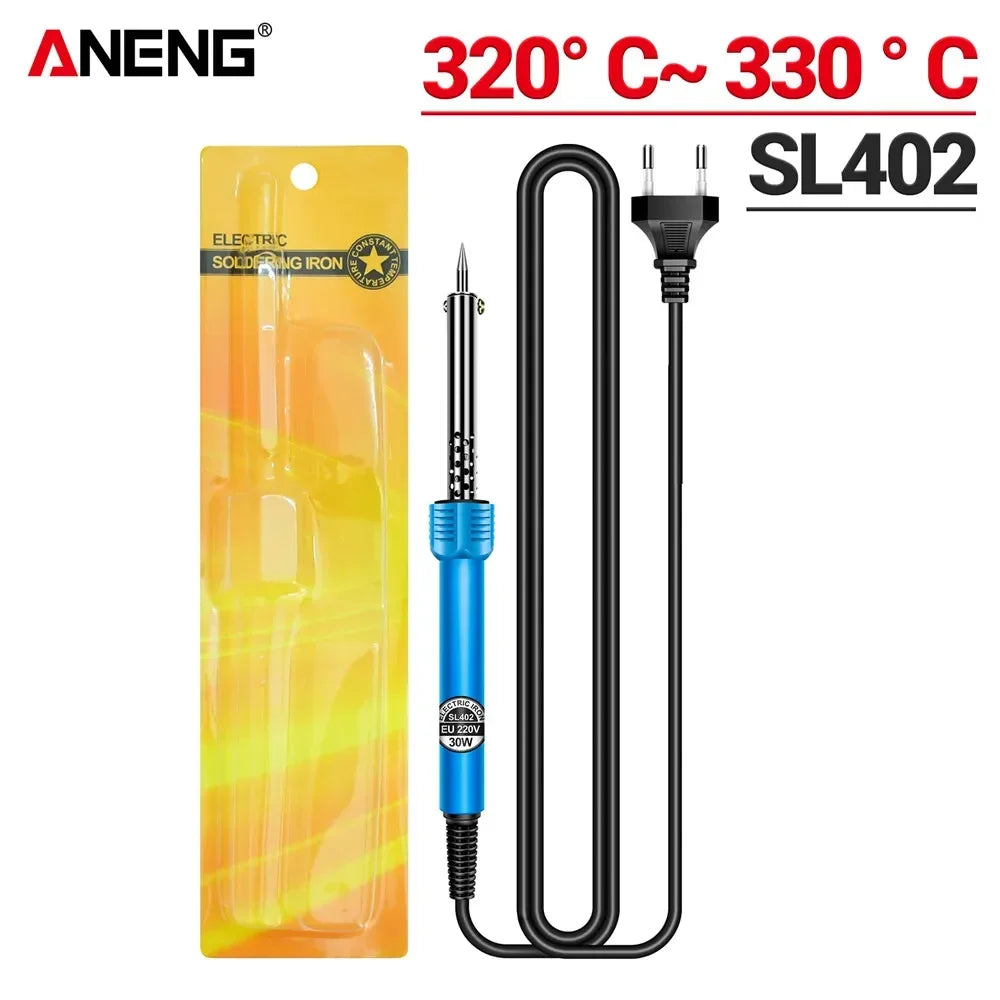 ANENG SL402 Electric Soldering Irons 220/110V Welding Repair Mica Heating Core 30/40/60W Temperature Adjustable Solder Tip Tools