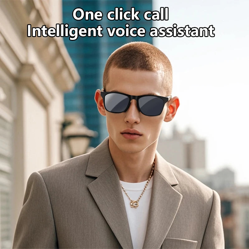 Lenovo AI Smart Glasses Touch Control Photo Camera Recording Translator Voice Assistant Music Wireless Bluetooth Sunglasses 2026