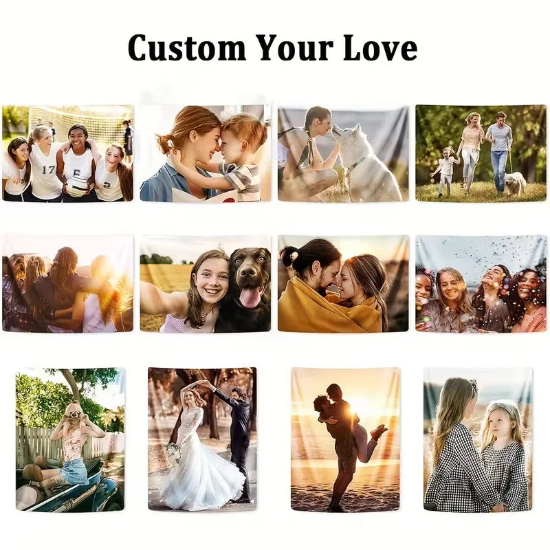 Personalized Custom Flag Customize Your Own Photo Logo Text Polyester Hanging Banner In &Outdoor Bedroom Garden Party Wall Decor