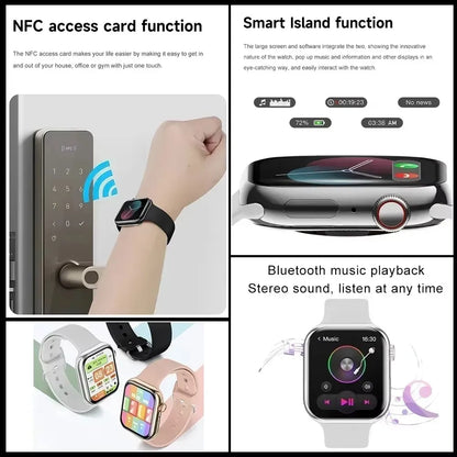 2026 Series 10 Watch 10 GPS Smart Watch Memory Music Video Bluetooth Call Heart Rate Waterproof NFC Smartwatch For Android IOS