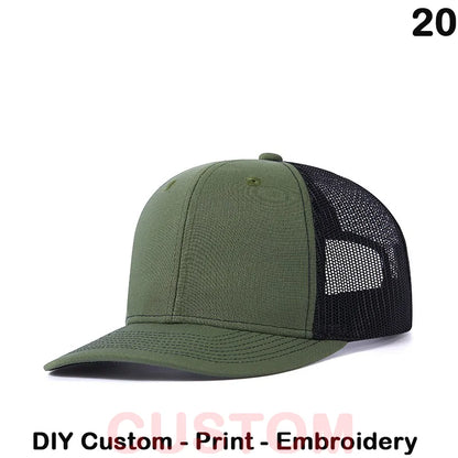 Fedoryn Custom Embroidery Baseball Cap for Men and Women DIY Design Mesh Cap LOGO Print Hat Quality Truck Hat Wholesale Unisex