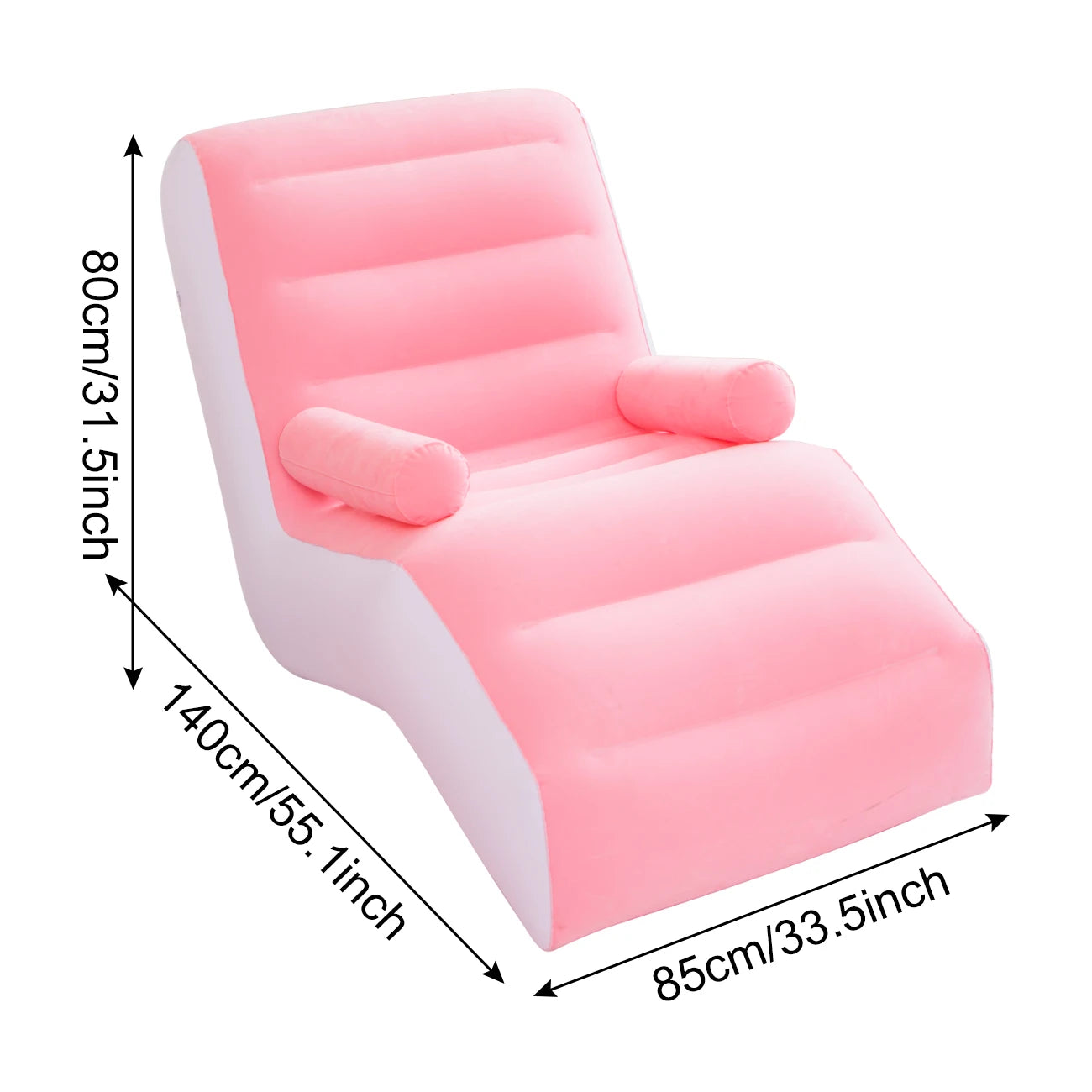 1PC Inflatable Recliner, Foldable Bedroom Living Room Lounge Chair, Indoor Sofa Recliner With Armrests, Outdoor Recliner