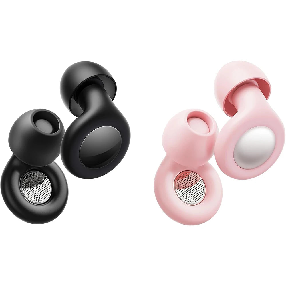 Ear Plugs for Sleeping Noise Cancelling, 25dB Ear Plugs for Noise Reduction with 8 Ear Tips, Reusable Silicone Earplugs Hearing
