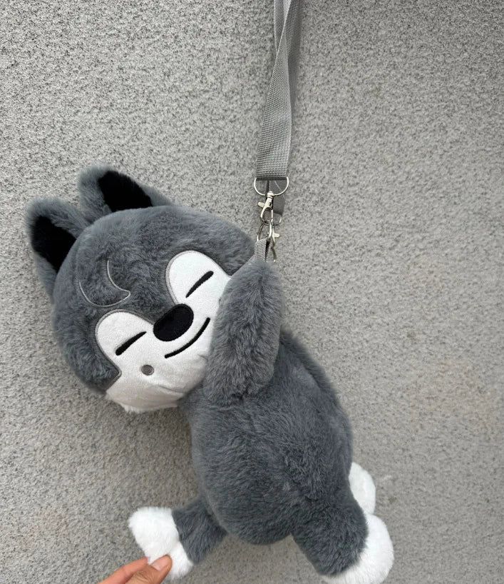 Kpop SKZOO plush Cartoon Rain Love Be Stray Kids Plush Toy Crossbody Bag Love Bear Gift for Children Backpack Christmas Gift