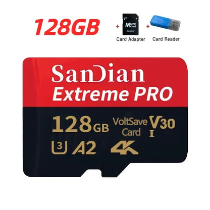 High Speed Flash Card 1TB Original SD Card 128GB Micro TF/SD Card Stable Performance for Laptops/Digital Camera/MP3 Player