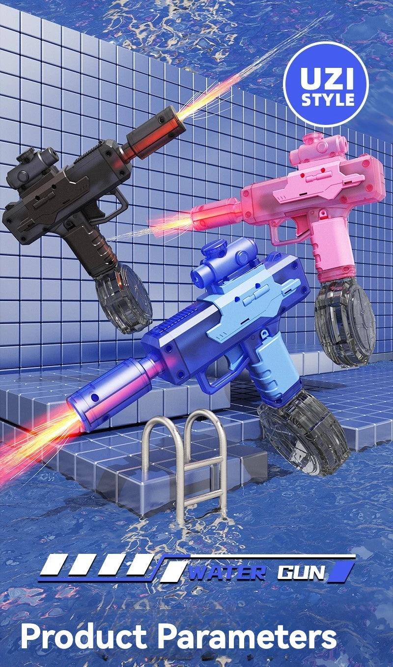 Latest Ice Mouse Electric Water Gun Pulse High Pressure Strong Range, Long Range Continuous Launch Children's Toy Water Splashin