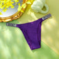 Victoria's Secret Women's Classic Striped Versatile Lace Sexy Panties Shaping Breathable Soft V-Chain Underwear Thong