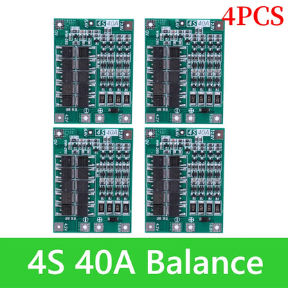 BMS 3S/4S 5A 10A 20A 25A 40A 60A Płytka zabezpieczająca ładowarkę do akumulatorów litowo-jonowych 18650 do wiertarki 12 V z funkcją wzmocnienia/balansu