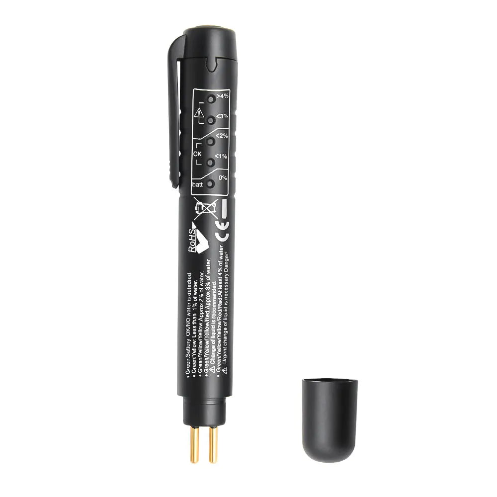 DOT3/4/5 Car Brake Fluid Tester Auto Brake Oil Quality Check Pen 5 LED Indicator Automotive Brake Fluid Liquid Testing Tool