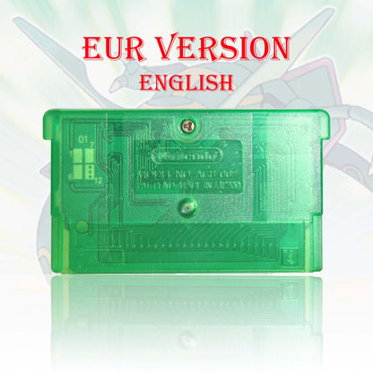 GBC/GBA EUR Version Pokemon Crystal/Yellow/Emerald/Fire Red/Leaf Green Game Cartridge Video Game Card High Quality with Battery