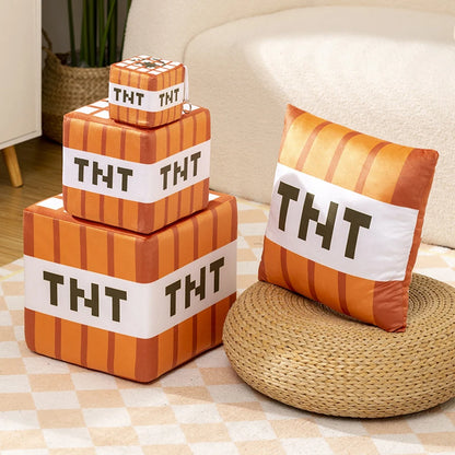 Nice Tnt Plush Pillow Cube Toy Key Chain Pendant Soft Plush Stuffed Toys Xmas Birthday Gifts For Kids Spoof Decoration