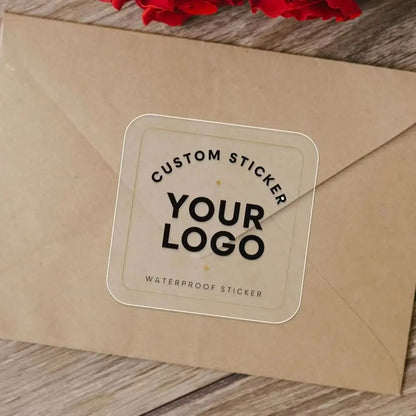 1-100Pcs Square Personalized Custom Stickers, Decor Labels for Holiday Gatherings, Memory Albums & Handmade Keepsakes
