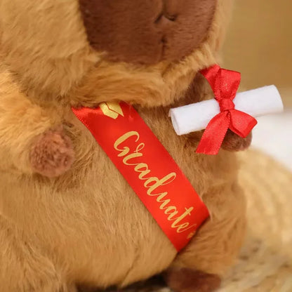 Graduate Plush Dolls Doctor Capybara Owl Bear Plush Toy Cute Stuffed Animal Toy Doll Soft Cartoon Pillow Graduation Gift