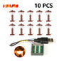 10PCS 0.8mm Pin RGB LED For LEGO Building Blocks USB Lamp DIY Street Light City Electric Decorate 1X1 Brick Compatible All Brand