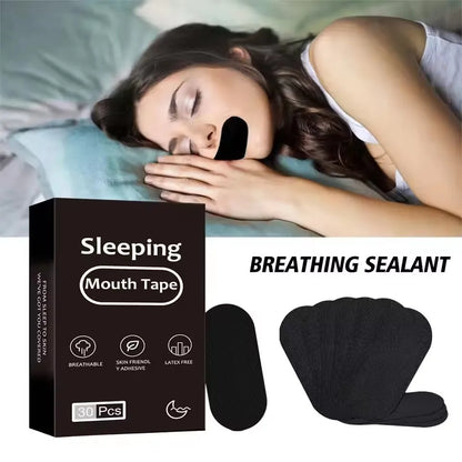 30/60Pcs Anti Snoring Sleep Mouth Tape Best Breathing Nasal Strips Medical Grade Improved Sleeping Snoring Relief