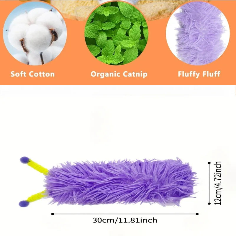 Catnip Soft Durable Cat Pillows, Plush Cat Toys, Pet Strip Pillow Chewing Bite Toys Cat Interactive Self-Play Toy
