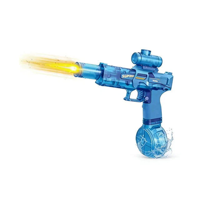 Fun electric pulse water gun, simulated flame sensing light, fully automatic toy water gun, adult outdoor beach toy