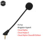 3.5mm Headsets Microphone Replacement for Kingston HyperX Cloud Alpha 2 II X Core Pro Silver Cloudx Gaming Headsets Headphones