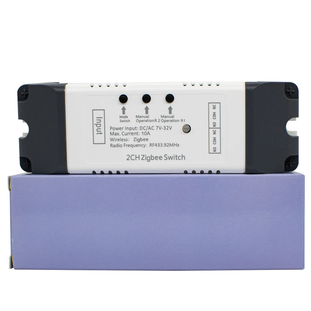 Zigbee Relay Breaker 7-32V 85-250V Switch Module Control Works With Tuya Smart Life App Alexa Google Smartthings Ewelink Hub