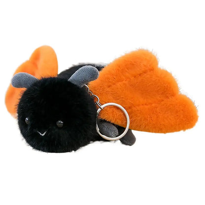 Small Insect Plush Pendant Keychain Animal Plush Toy Doll Keychain Creative Stuffed Doll Bag Pendant Cute Snail Bee Keyring