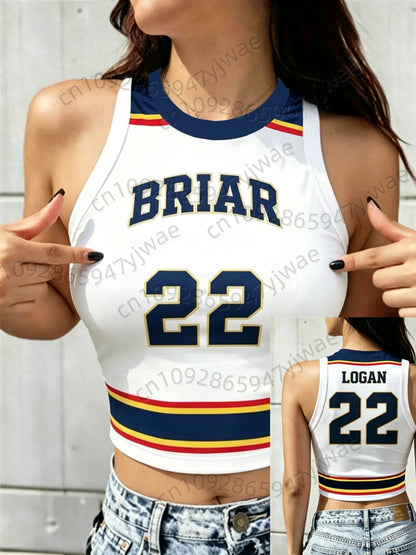 Summer Women's Off Campus Briar University Tank Top T-shirt Crop Vest Top Tees Graham 44 22 DI LAURENTIS 66 Not Suitable For Men