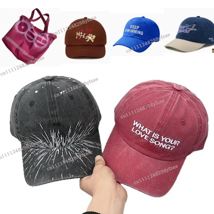 Letter Hat Canvas Bag Printed Embroidered Baseball Cap as a Gift Suitable for Fans' Daily Shopping