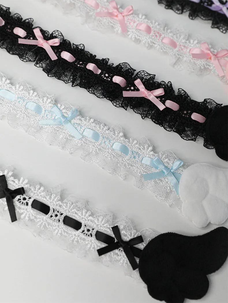 Bow Lace Cute Table Screen Decorative Computer Monitor Decorative Stickers Gaming Room Frame Display Screen Decorative Ornaments