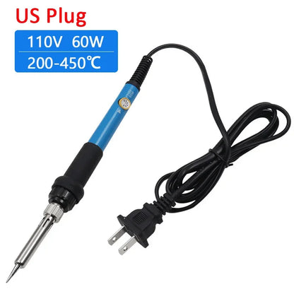 220V/110V 60W Electric Soldering Iron Set Adjustable Temperature Electric Soldering Iron Repair Electronics soldering tools