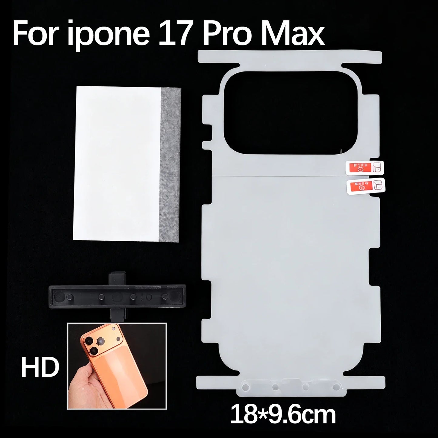 For iPhone 17 Pro Max Air 17Pro 17PM 17Air HD Side Frame Back Full Coverage Protective Film For iPhone17 Border Hydrogel Film