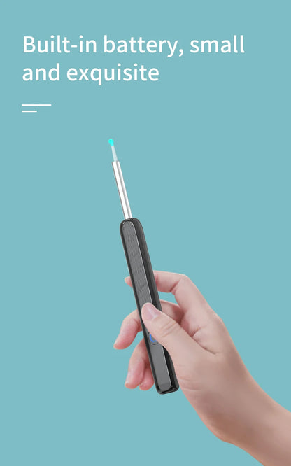 Smart Ear Wax Cleaner with Camera 3.5mm Earpick Otoscope Visual Ear Camera Health Care Ear Cleaner for iPhone, iPad, Android