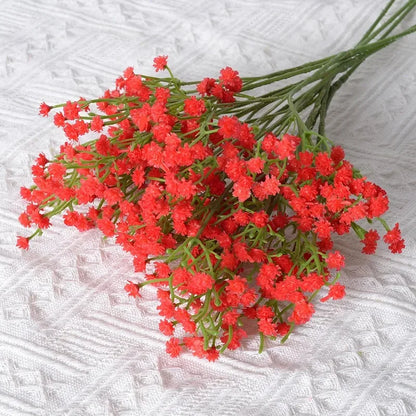 Artificial Plastics Gypsophila Flower Outdoor Garden Party Courtyard Home Vases Table Wedding Bridal Bouquet DIY Gifts Accessory