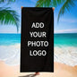 Personalized Beach Towel Custom Photo/Logo Oversized Beach Towel for Bath Pool Sports Camping Summer Party Gift