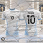 2026 Messi Football Fans Commemorative Jersey Quick Dry Breathable Casual Sports Soccer Shirt Short Sleeve Tee for Kids Adults
