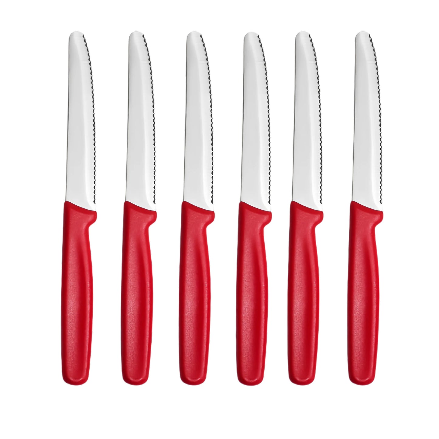 1/2/4/6/8PCS,Serrated Steak knife Round Tip Fruit Vegetable Paring Baking Toast Serrated Bread Knives Kitchen Stuff Baking Tools
