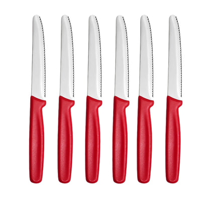 1/2/4/6/8PCS,Serrated Steak knife Round Tip Fruit Vegetable Paring Baking Toast Serrated Bread Knives Kitchen Stuff Baking Tools