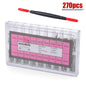 360pcs/set Metal Link Pin Watch Repair Tools Dia 1.5mm/1.8mm Strainless Steel Spring Bars Length 8mm- 25mm Watchband Strap Pin