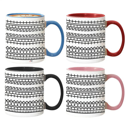 Hide Message Coffee Mug Ceramic Chocolate Milk Cup Modern Coffee Lover Gift Kitchen Accessories Message Coffee Tumbler
