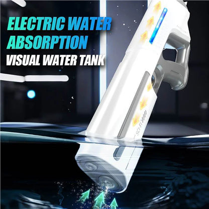 Children's Fully Automatic Water Storage Gun Large Capacity Electric Water Absorbing Toy Gun Summer Outdoor Water Toy Gift